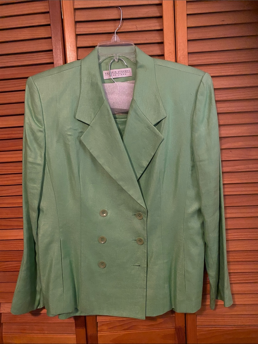Women’s Green Double-Breasted Blazer
